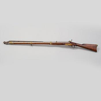 A Swedish percussion rifle 1845-54 pattern.