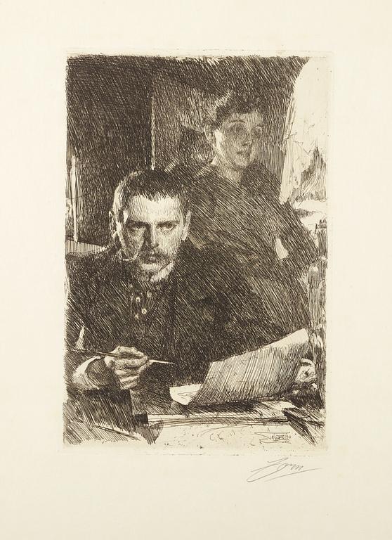 Anders Zorn, "Zorn och hans hustru".