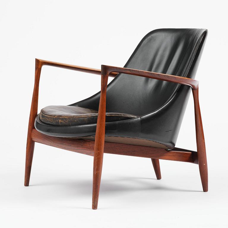 Ib Kofod-Larsen, a rosewood "Elizabeth" easy chair, cabinetmakers Christensen & Larsen, Denmark, 1950s-60s.