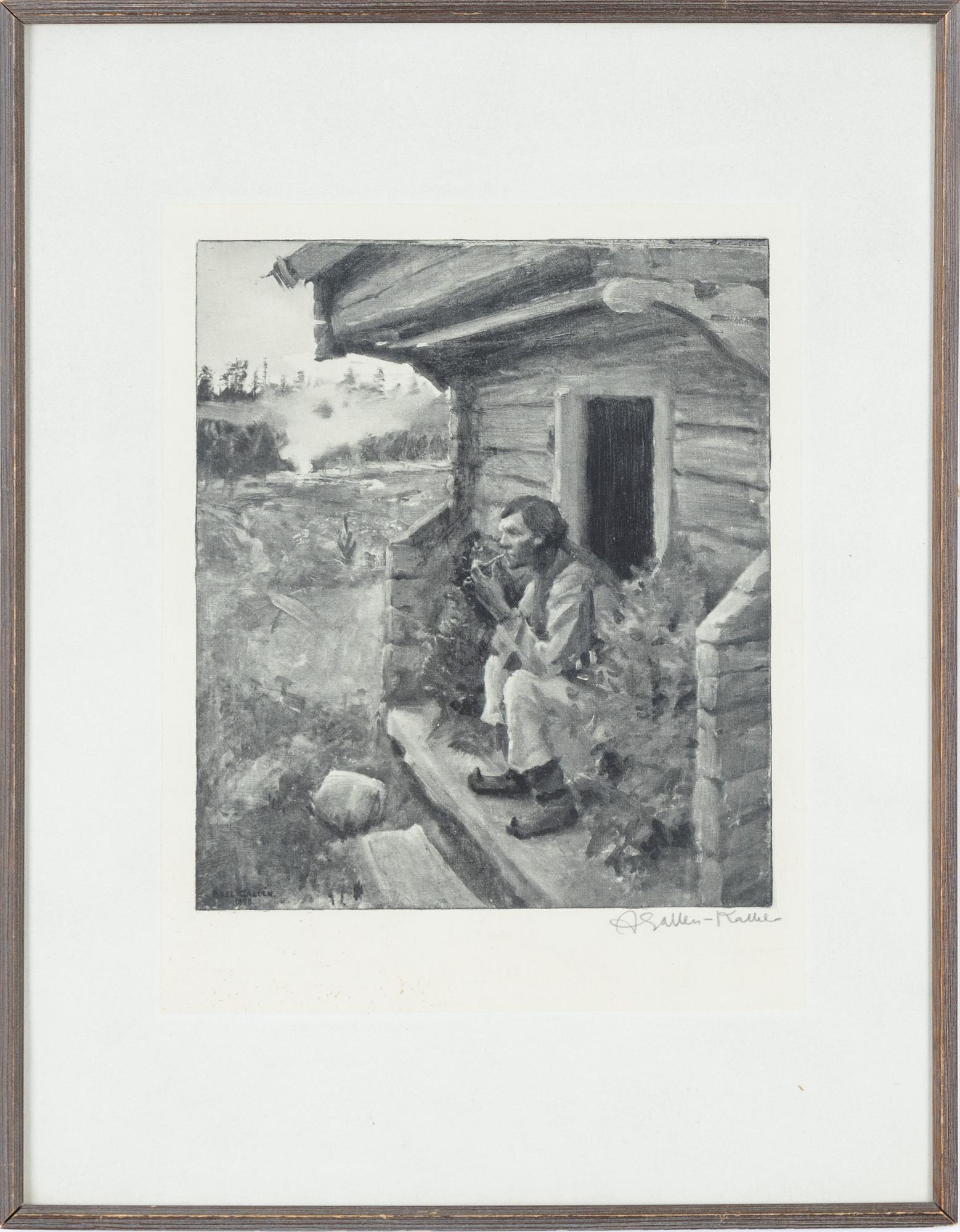 Akseli Gallen-Kallela, heliogravure, signed.