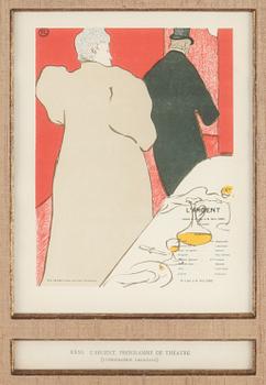 HENRI DE TOULOUSE-LAUTREC, 2 st samramade, litografi respektive torrnål, utgivna 1920.