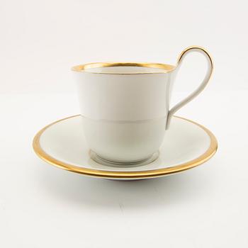 Cup and saucer set of 6 Bing & Grondahl porcelain.