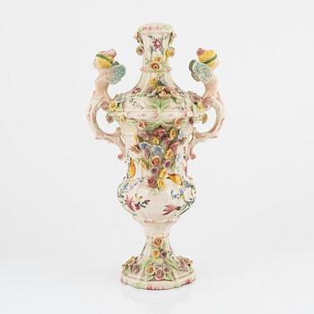 A ceramic table lamp, Ardalt Dresden, Nove, Italy, 21st Century.