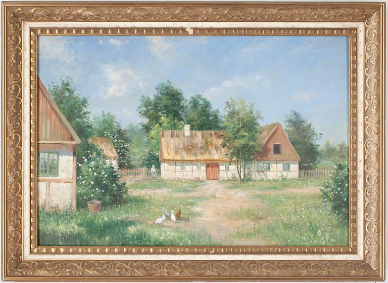 FRANS WILHELM ODELMARK, olja på duk. Signerad.