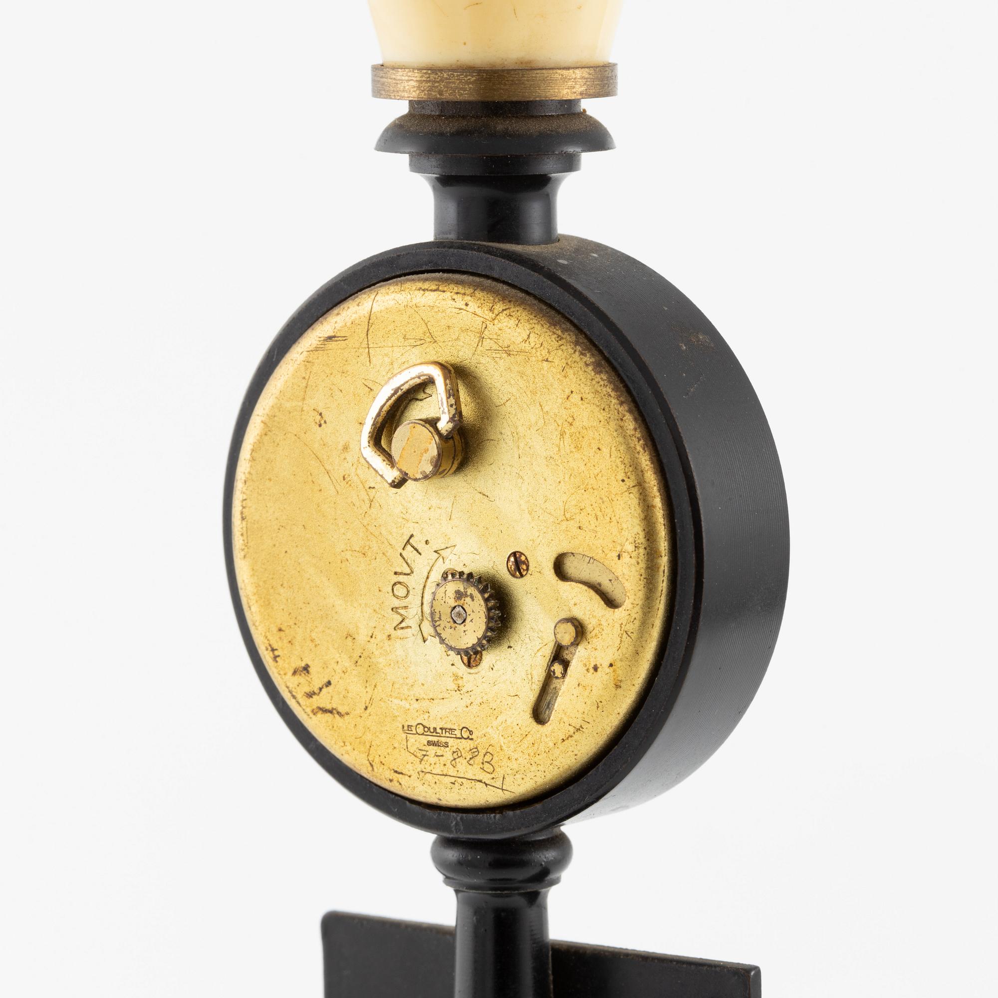 LeCoultre, "Rue De La Paix", desk clock, 28 cm.