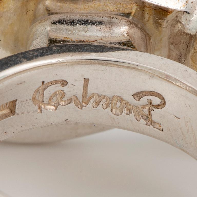 A sterling silver ring by Rolf Karlsson.