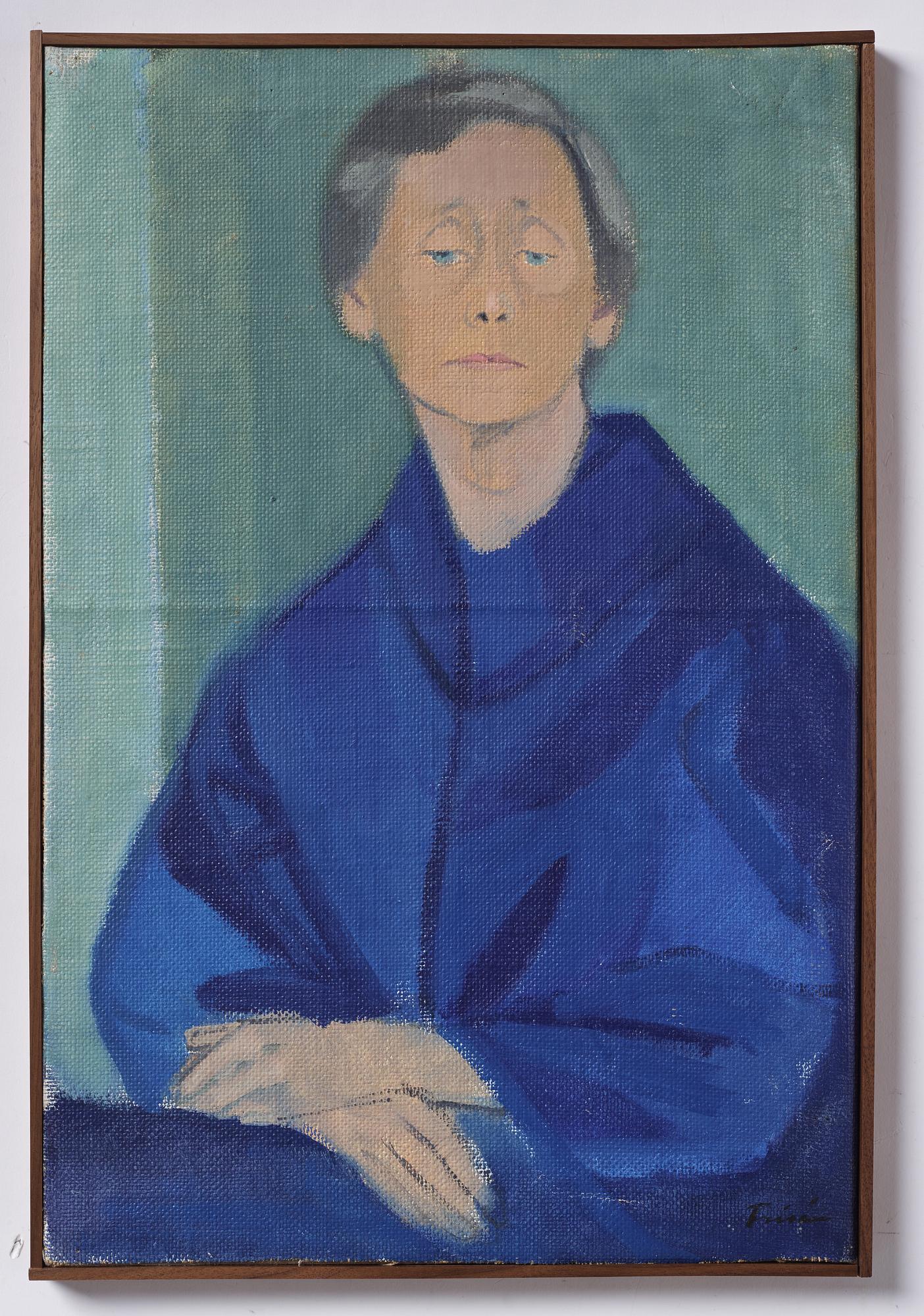 Vera Frisén, oil on relined canvas, signed.