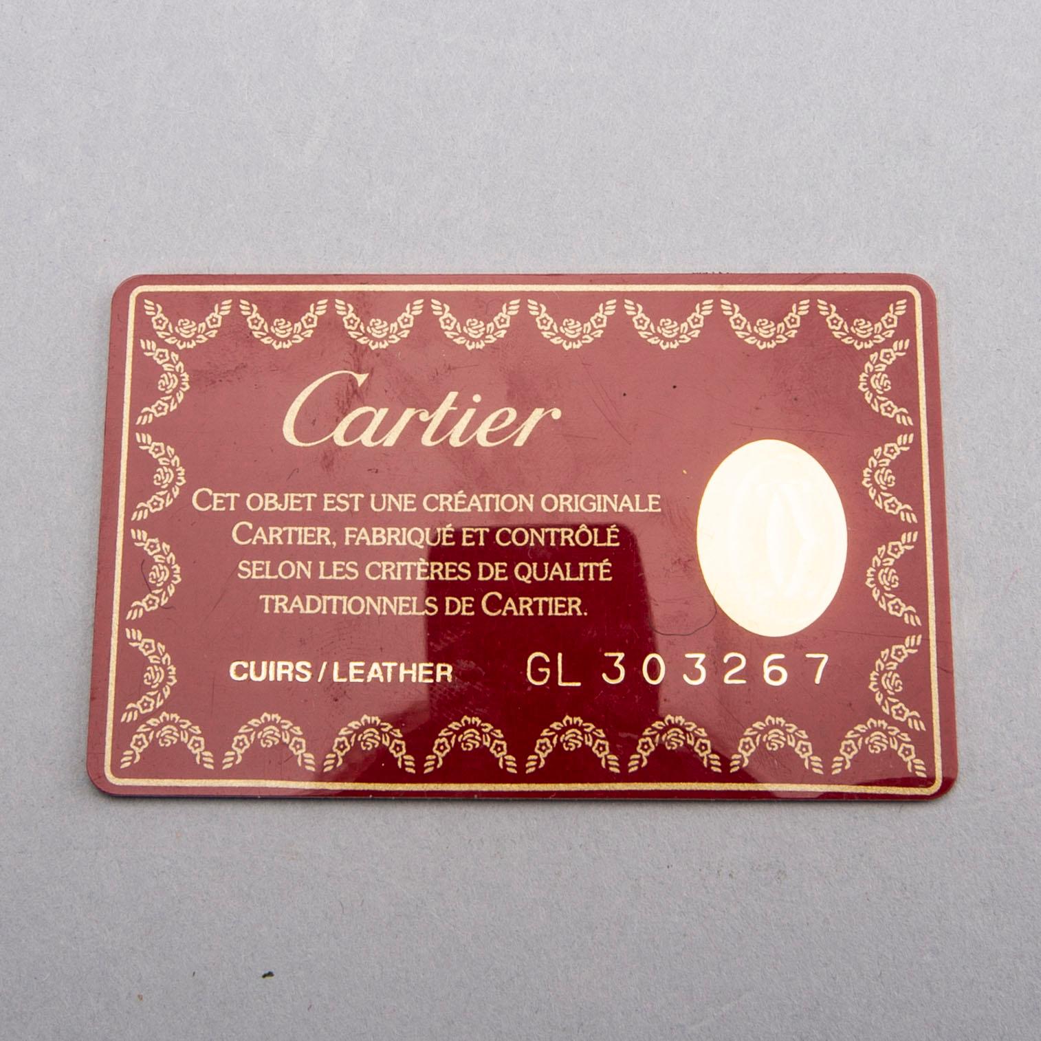 A Cartier leather briefcase.