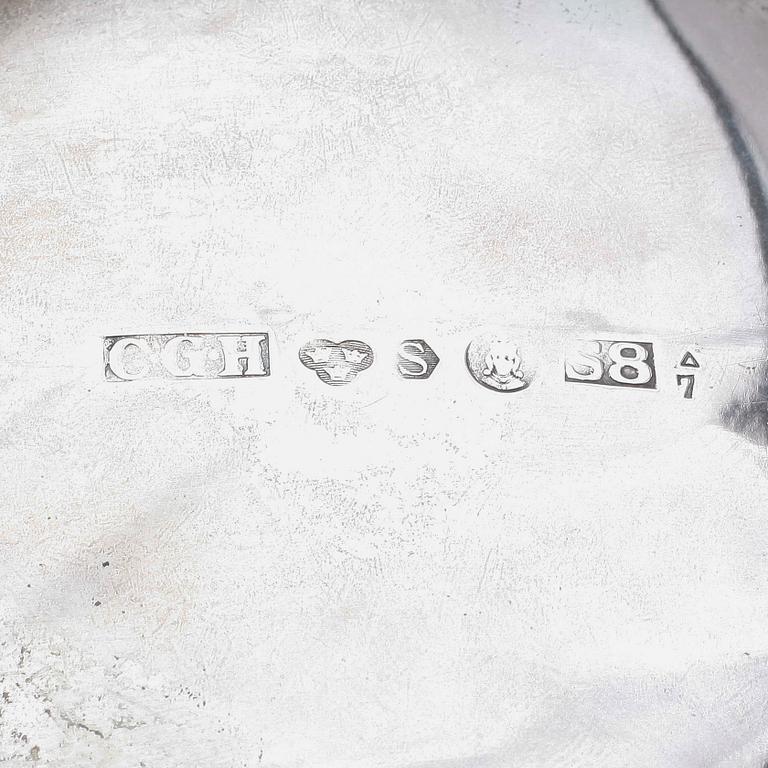 STOP, silver, C G Hallberg, Stockholm, 1944, vikt ca 597 gram.