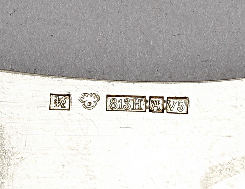PARTI SILVER, 11 delar, bla Kultateollisuus Ky, Åbo, Finland, 1922. Tot vikt ca 635g.