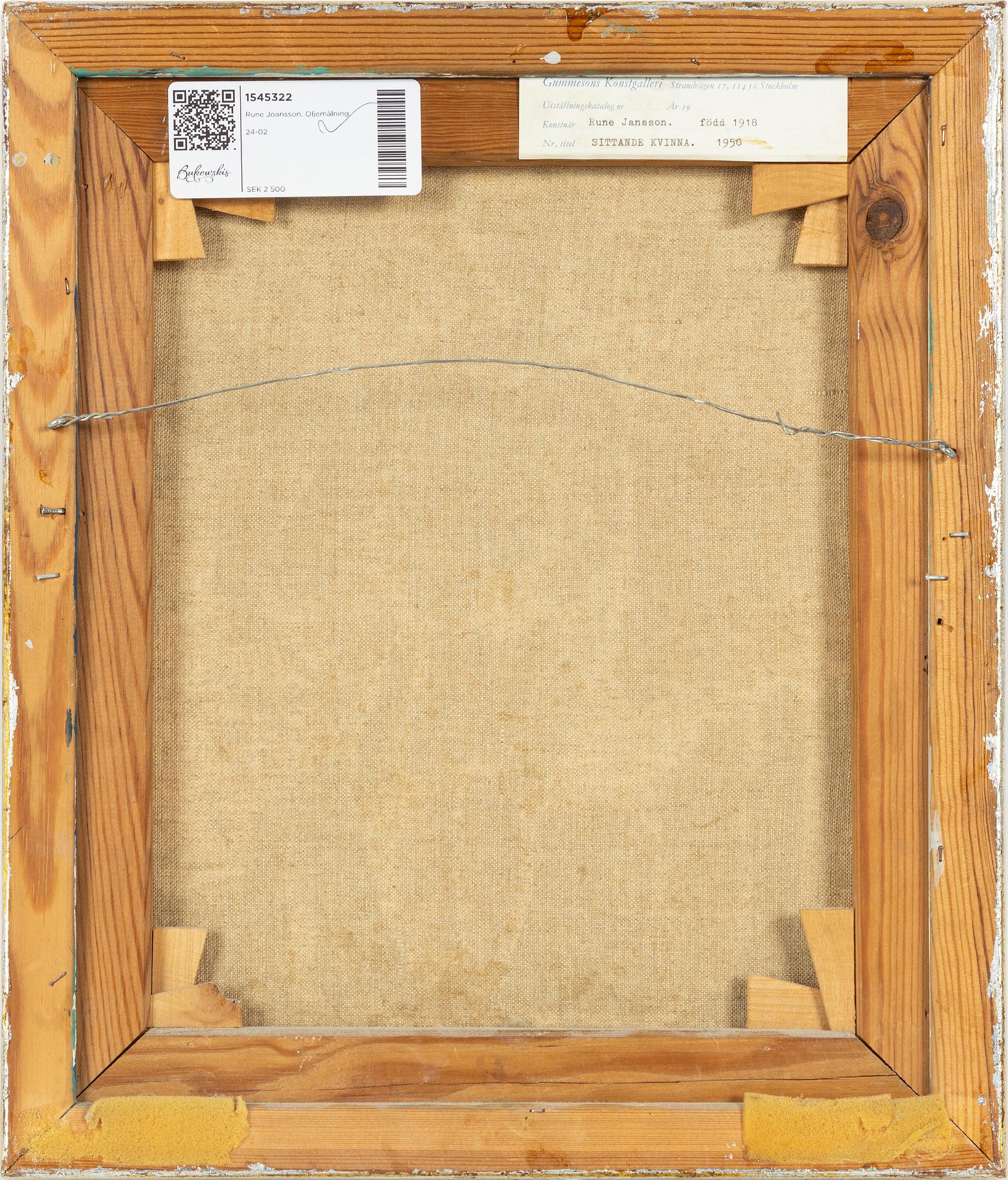 Rune Jansson,  "Sittande kvinna".