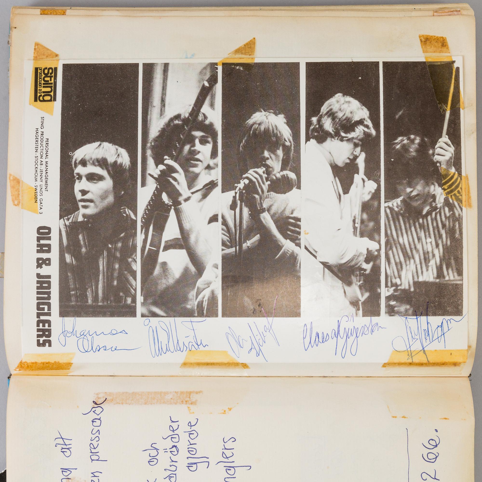 Four guest books with autographs, Ålberga motell 1957-1967.