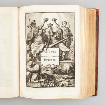 Komplett, fin Suecia i stående format, (1 vol.).