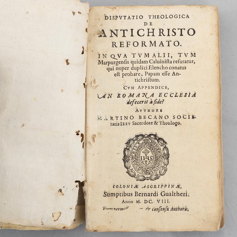 ”De Antichristo Reformato”, 1608.