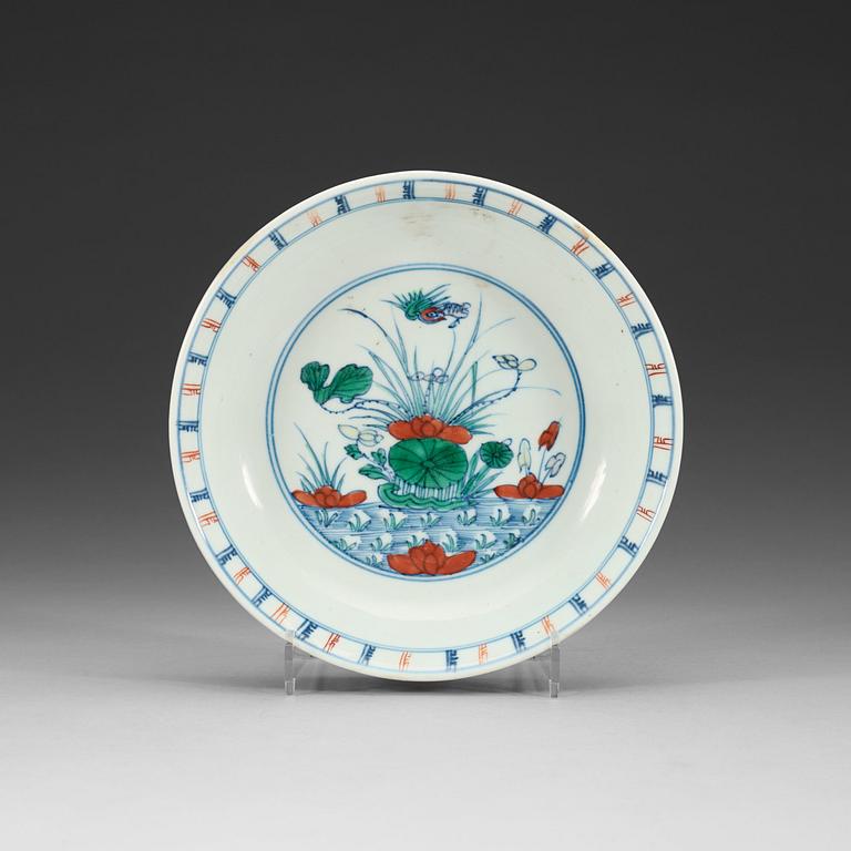 A Doucai dish, Qing dynasty, presumably 18th Century.