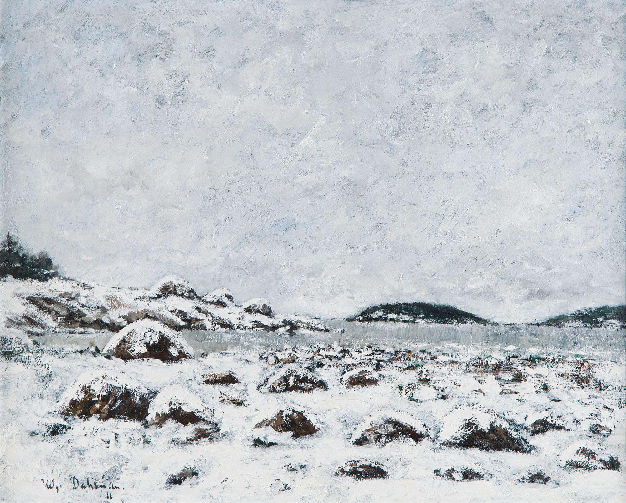 Helge Dahlman, Winter Landscape.
