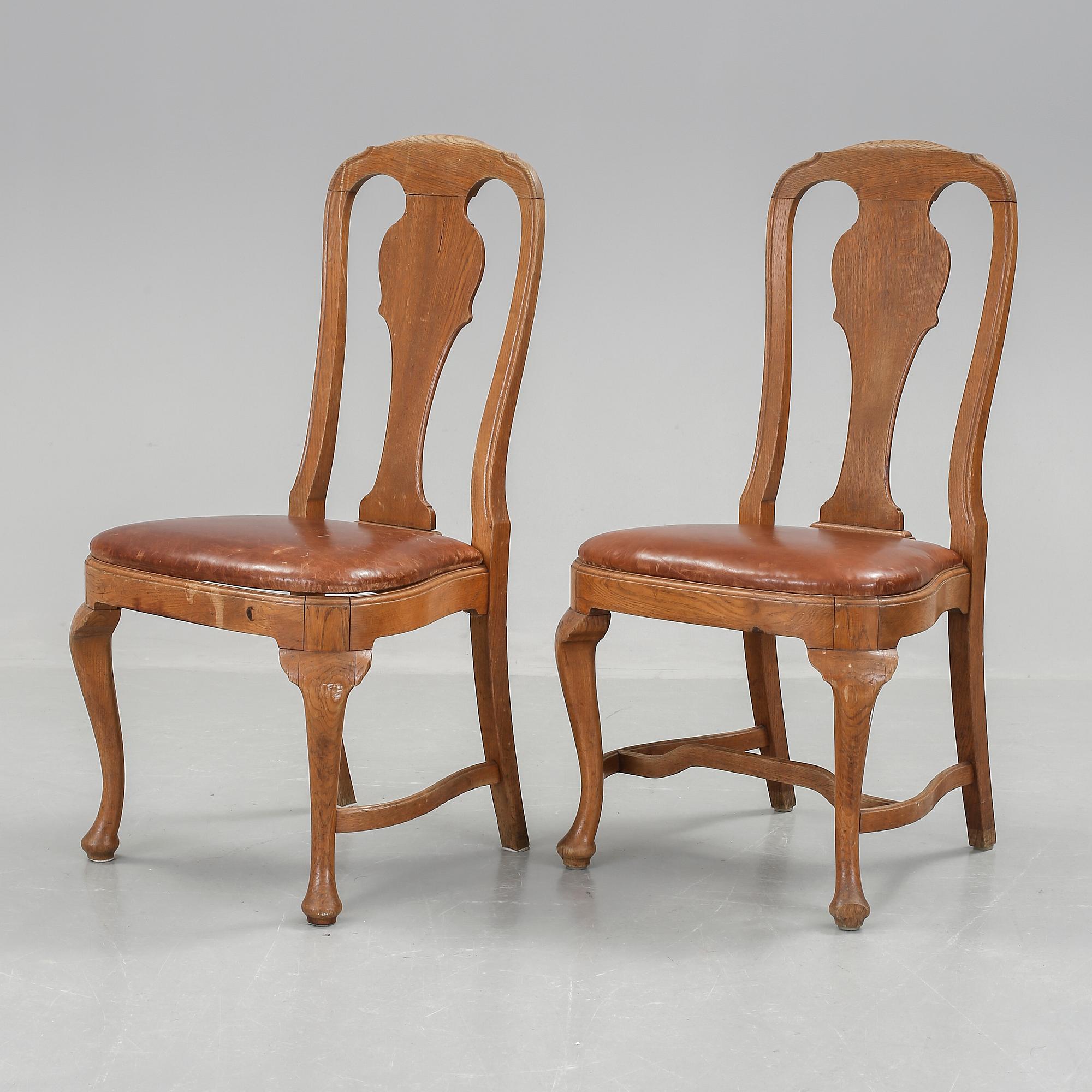 STOLAR, ett par, rokokostil, 1900-tal.