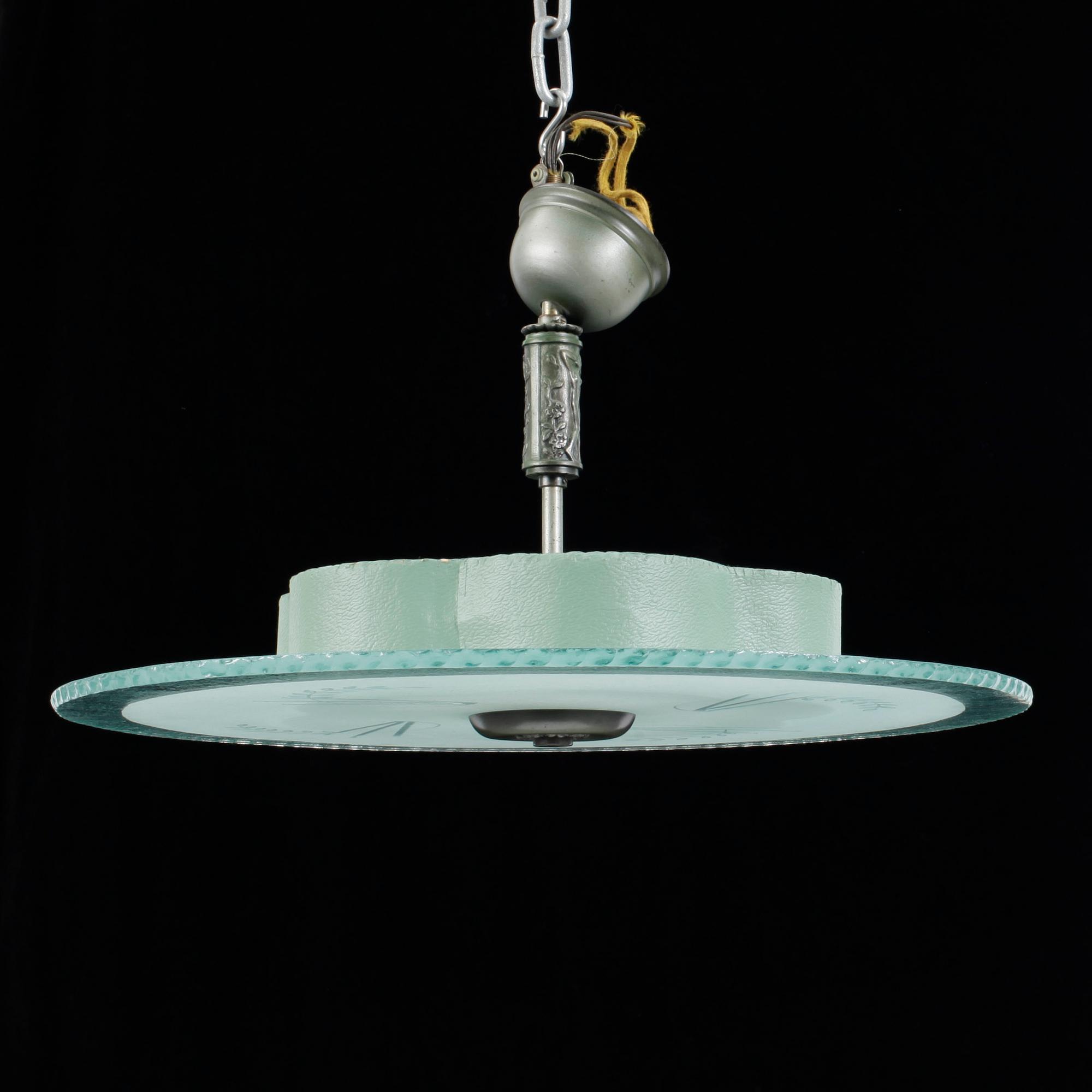 TAKPLAFOND, glas, 1940-tal.