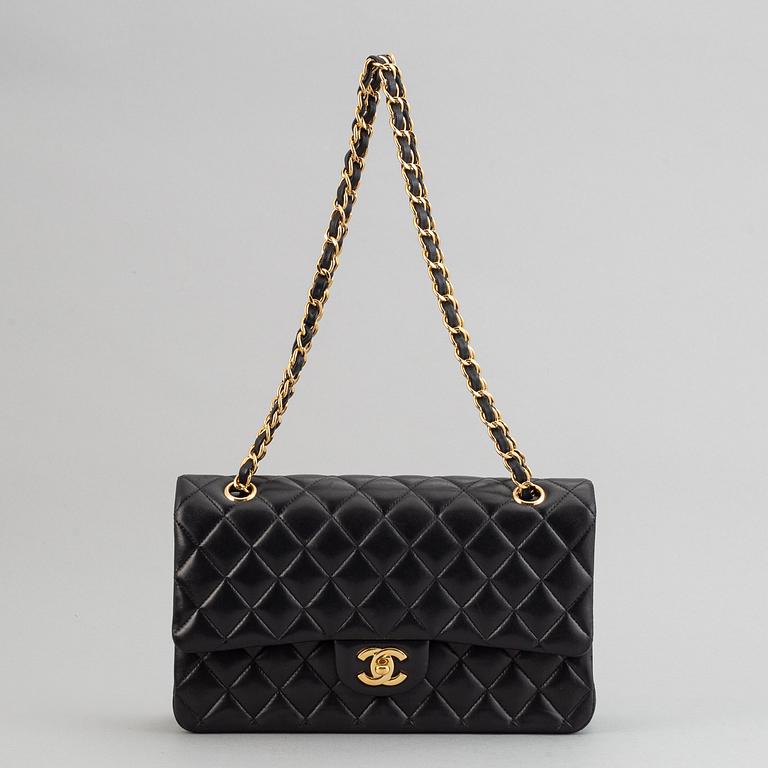 Chanel, a black, quilted leather 'Double Flap' bag, 2011.