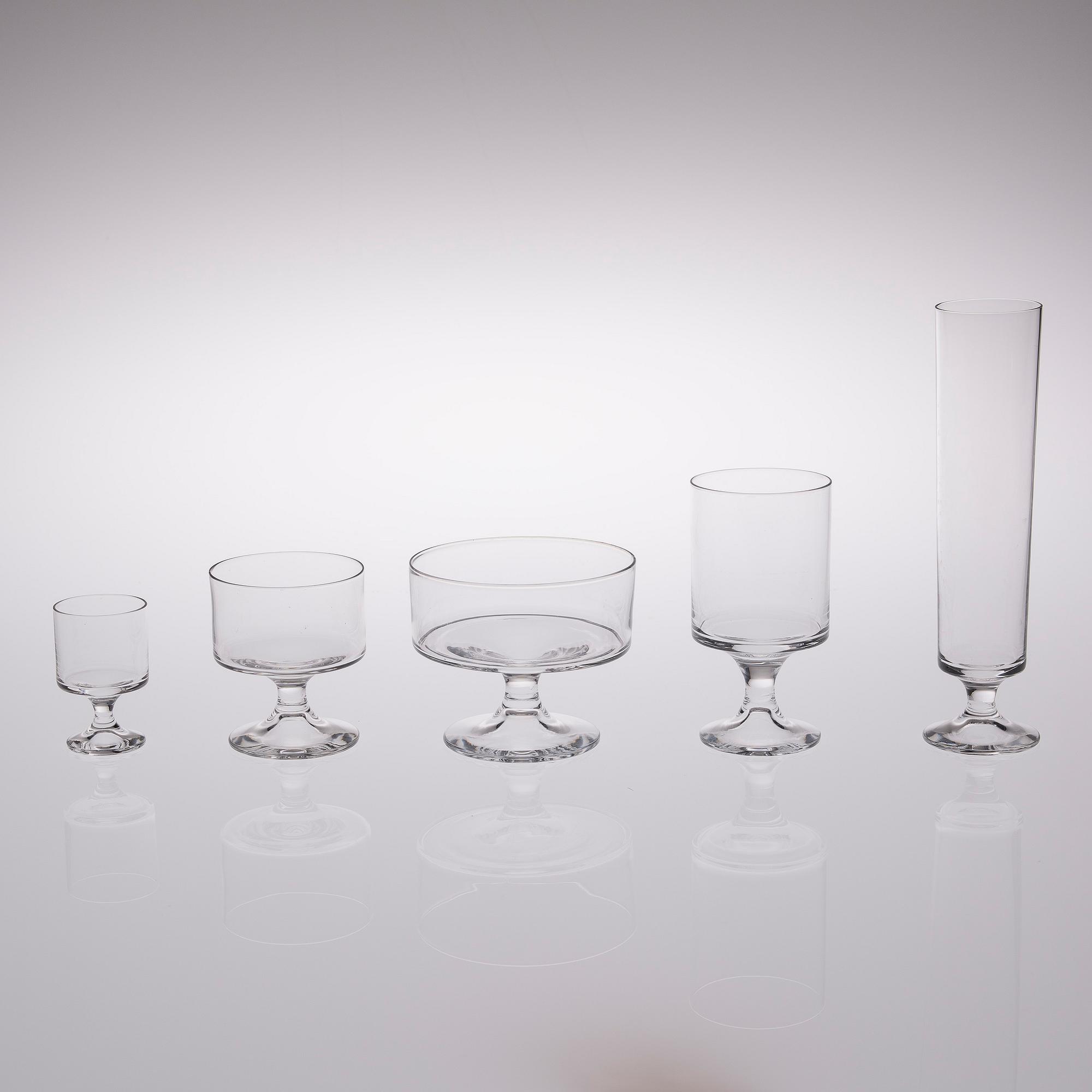 TAPIO WIRKKALA, glasservis 27 delar, "Karelia" Iittala 1900-talets slut.