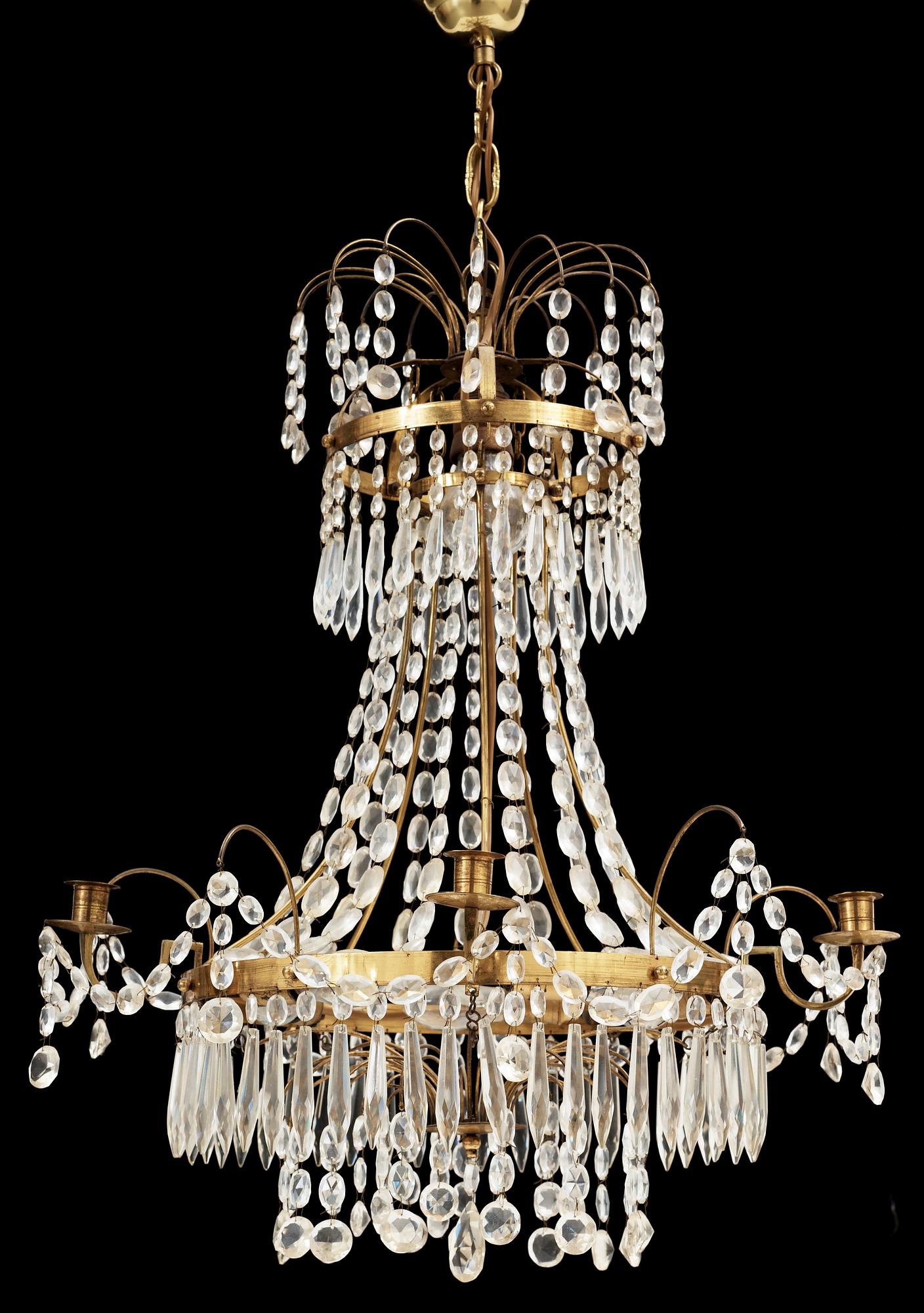 LJUSKRONA, gustaviansk stil, 1900-tal. H ca 90.