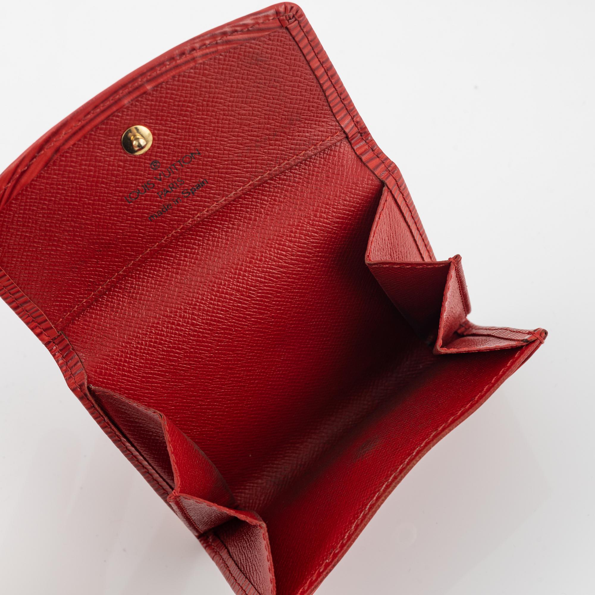 Louis Vuitton, Epi leather purse and wallet.