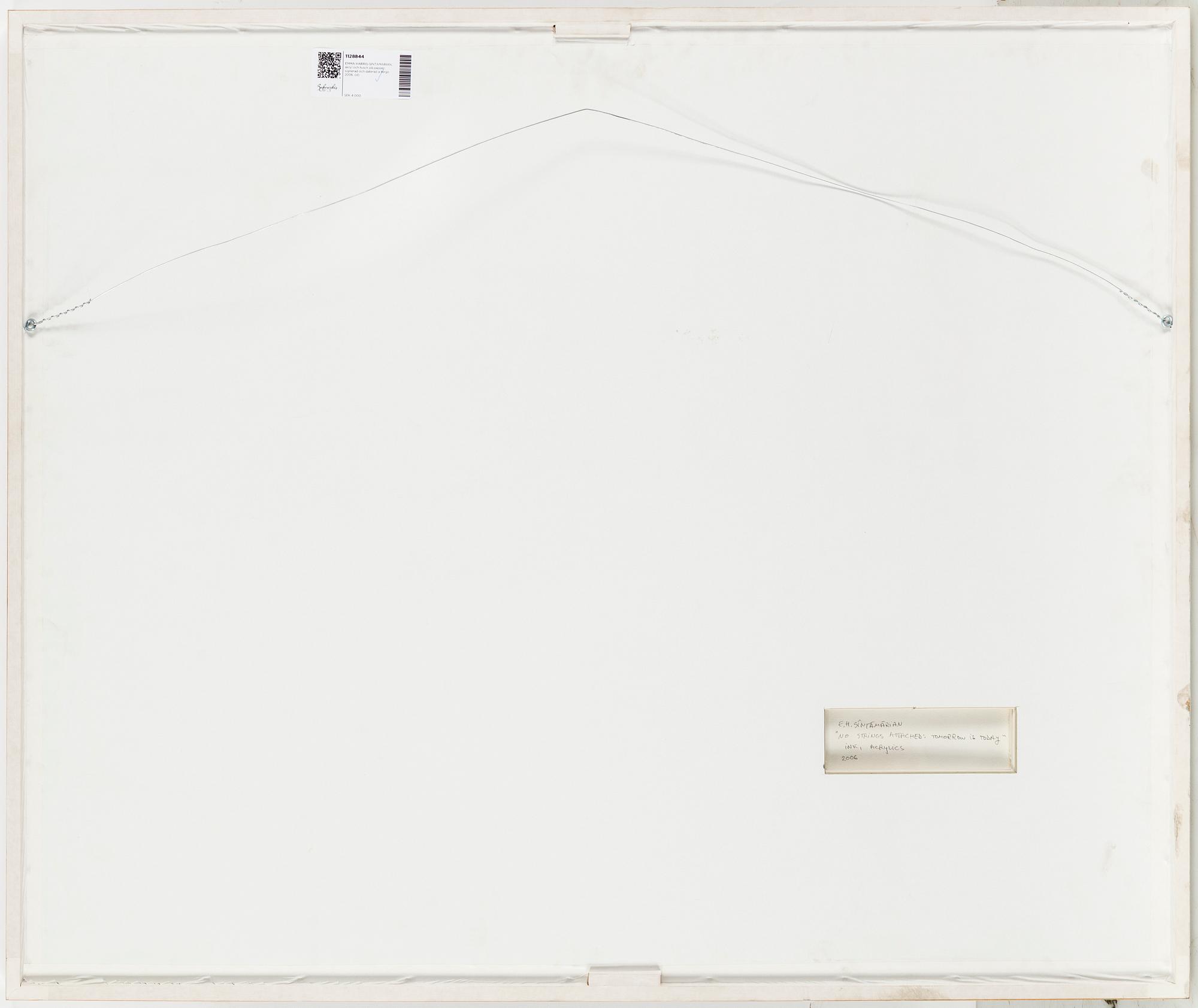EMA HARRIS-SINTAMARIAN, akrylic and ink on paper, signed and dated 2006.