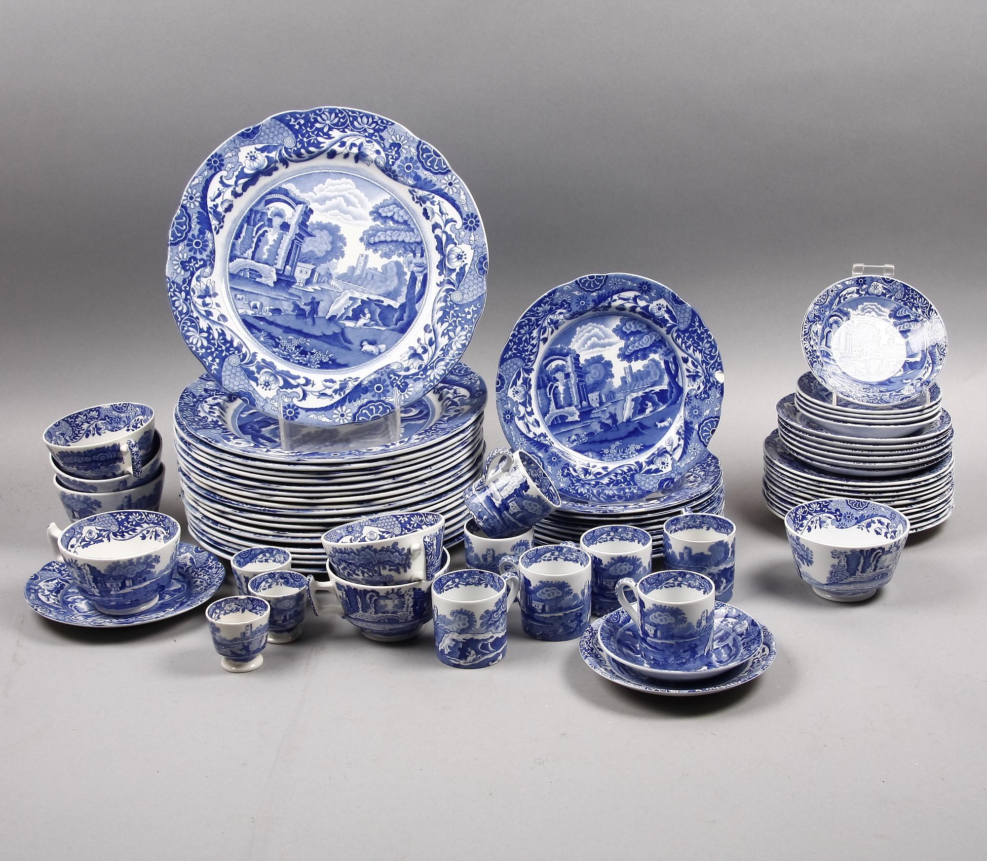 SERVIS, flintgods, 96 delar, "Spode´s Italian", Copeland, England.