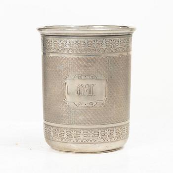 A Finnish silver beaker, mark of Otto Roland Mellin, Helsinki, 1882.