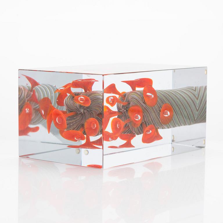 Oiva Toikka, Jubileumskub, "Millenium 2000", signerad Oiva Toikka, Nuutajärvi 31/100.