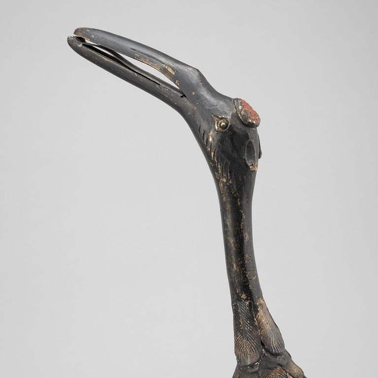 A pair of Chinese metal cranes, first half of the 20th century.