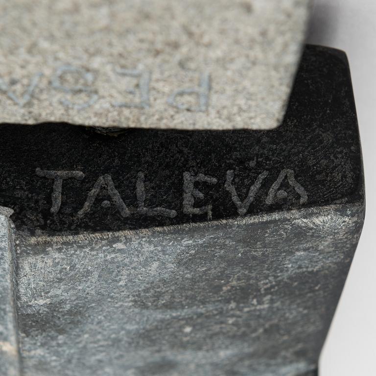 Aimo Taleva, sculpture, black granite, signed and dated 2007.