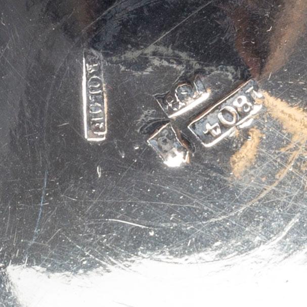 A SLIVER BOWL JONAS BERGSTRÖM S:T PETERSBURG 1804.