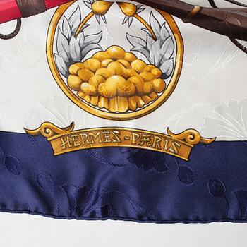 SCARF, Hermès, siden,"Daimyo Princes du soleil levant".