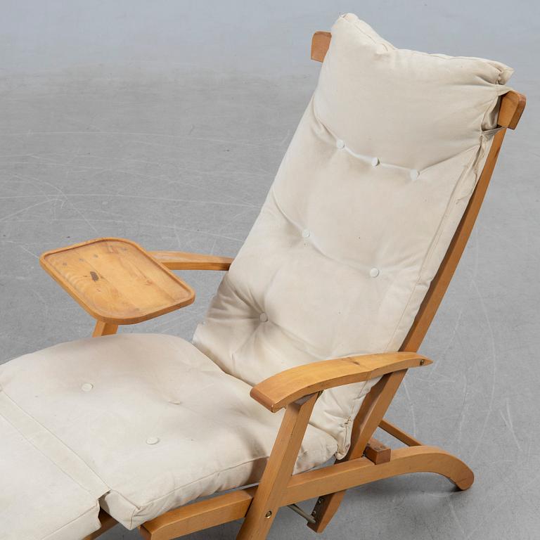 Deck chair, Brogrens, late 20th century.