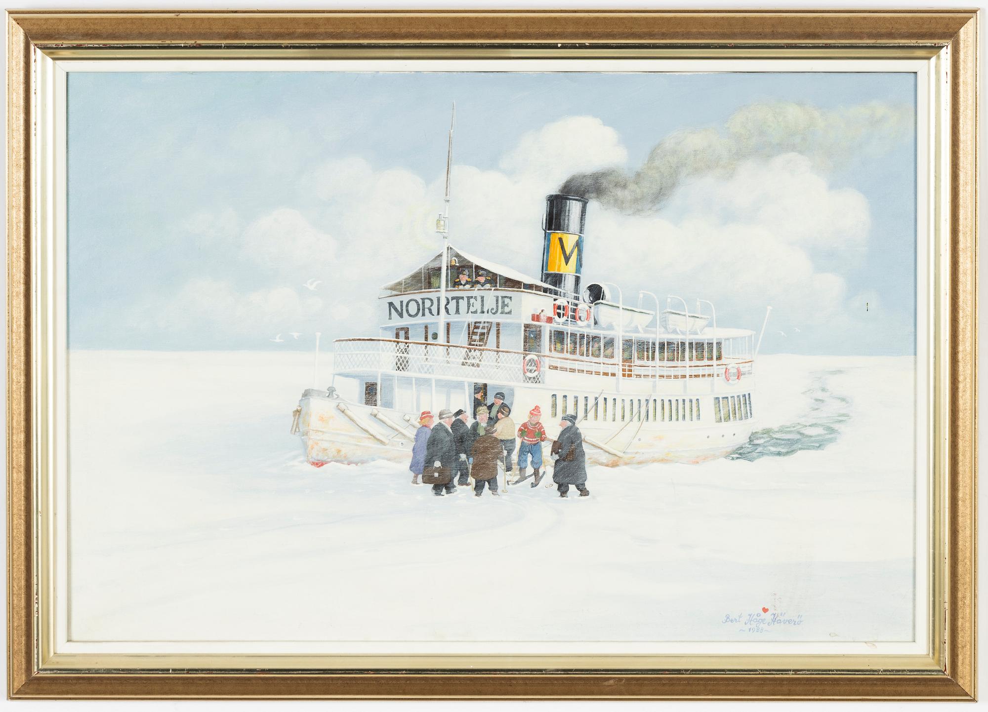 Bert Håge Häverö, oil on canvas, signed and dated 1988.
