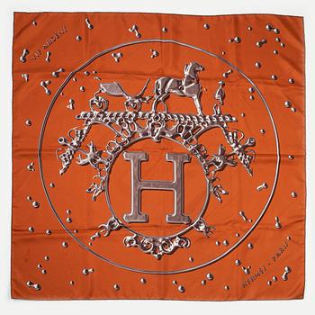 Hermès, scarf,  "Vif Argent".