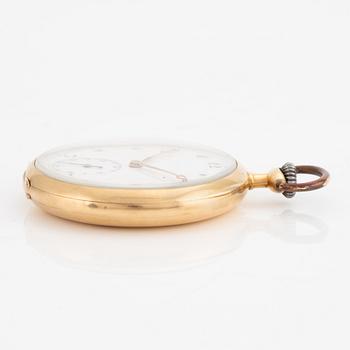 IWC, pocket watch, 50.5 mm, 18K gold.