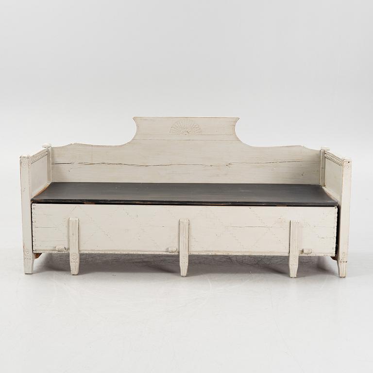 A painted provincial sofa, 19th century.