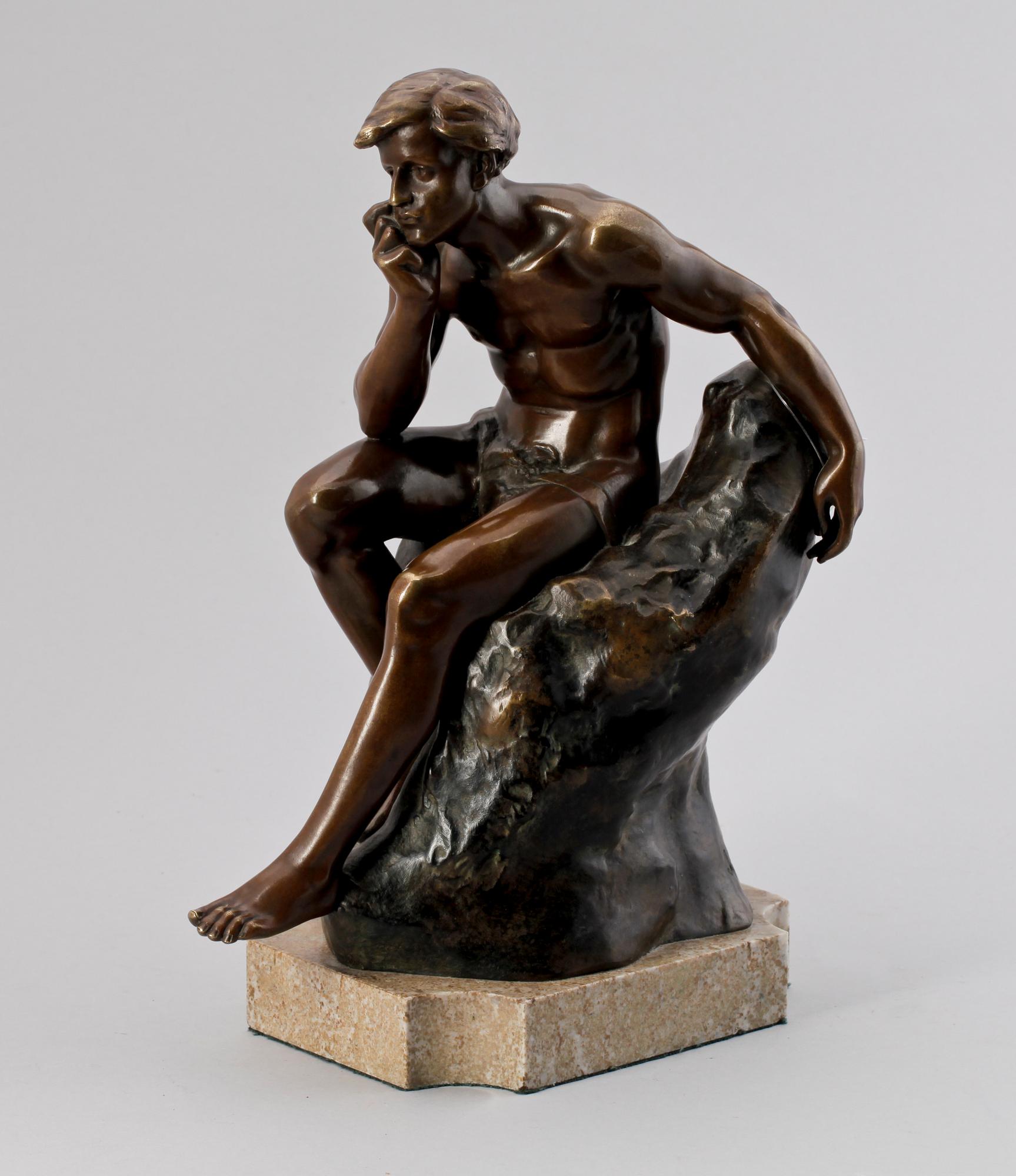 JULIEN MONIER, brons, sign.