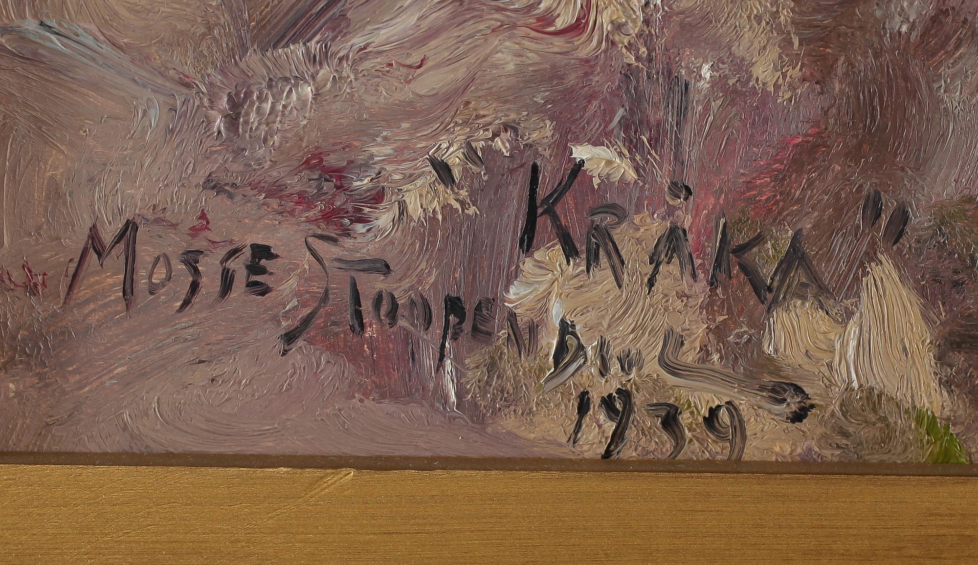 MOSSE STOOPENDAAL, olja på pannå, signerad och daterad 1939.