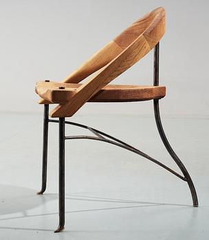 A Nigel Coates ashe chair and a bar stool,