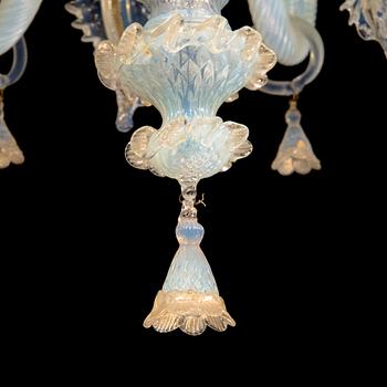A mid-20th-century Murano glass chandelier.