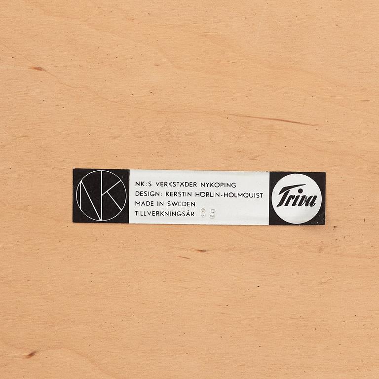 KERSTIN HÖRLIN-HOLMQUIST, an easy chair, model "Triva 564-071" for Nordiska Kompaniet 1965.