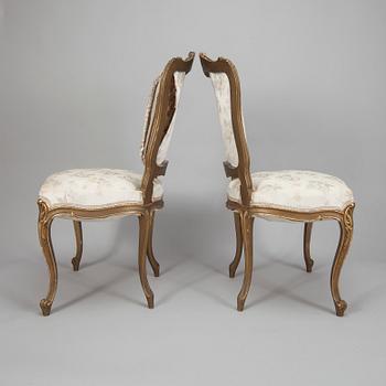 STOLAR, 3 st, rokokostil, sekelskiftet 1800/1900.