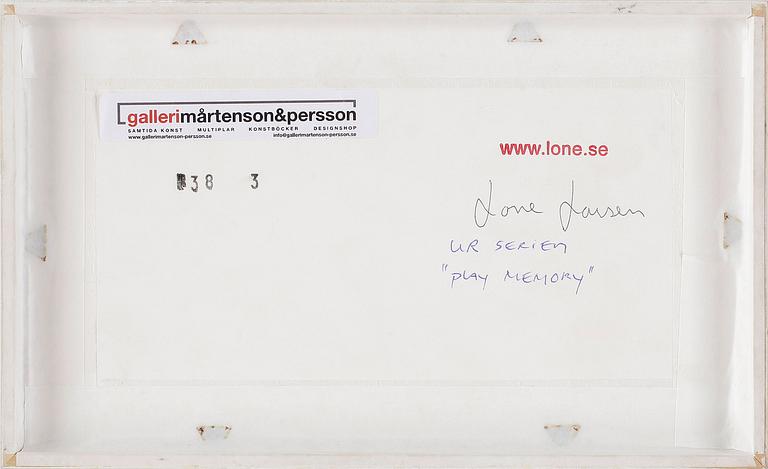 LONE LARSEN, blandteknik, signerad á tergo.