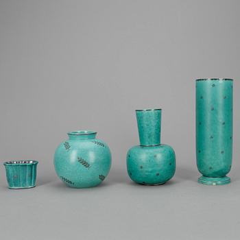 PARTI ARGENTA, 4 delar, Wilhelm Kåge, Gustavsberg.