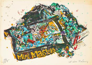 MALCOLM MORELY, färglitografier, 5 st, sign o numr 94/150. Portfolio nr 94, Shorewood Atelier.
