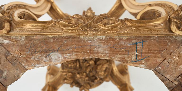 A Swedish Royal Rococo mid 18th century table, belonged to Lovisa Ulrika (Queen of Sweden 1751-1771).
