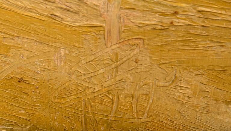 Arnold "Nolle" Svensson, ol on panel signed.